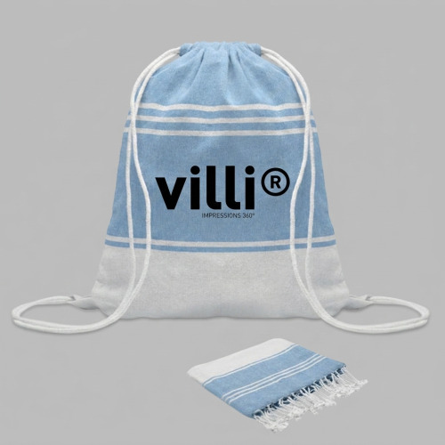 Fouta et sac assorti