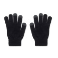 Gants tactiles en RPET Noir