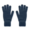Gants tricot&eacute;s en RPET Bleu Marine