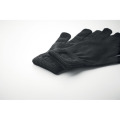 Gants tricot&eacute;s en RPET Noir