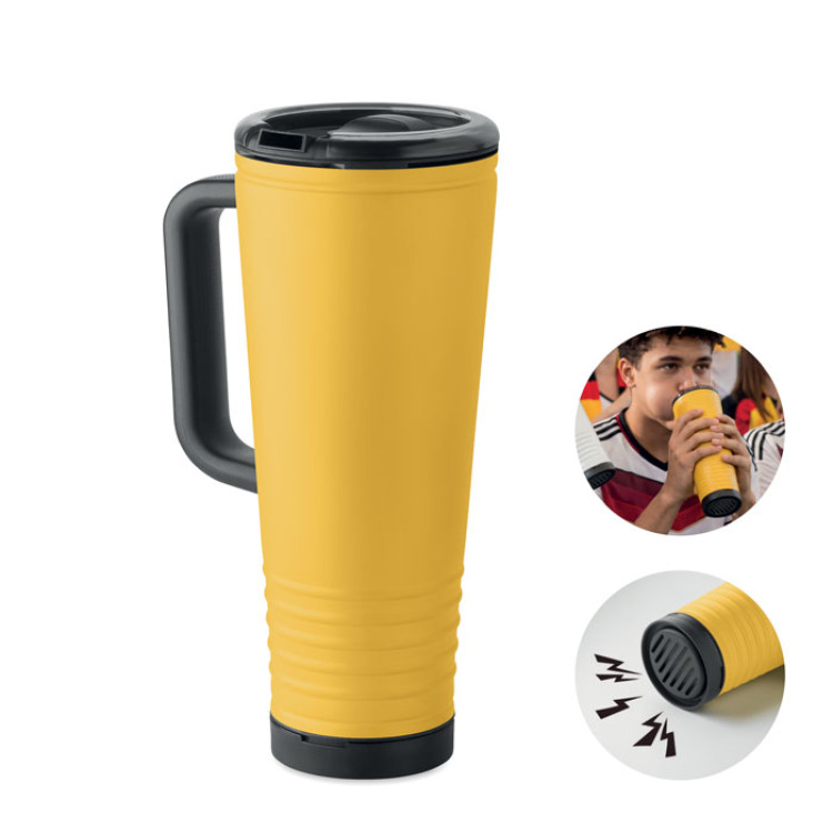 Gobelet &agrave; double paroi de 700ml Jaune