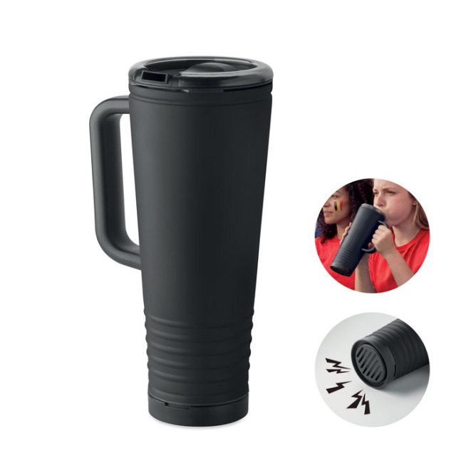 Gobelet à double paroi de 700ml Noir