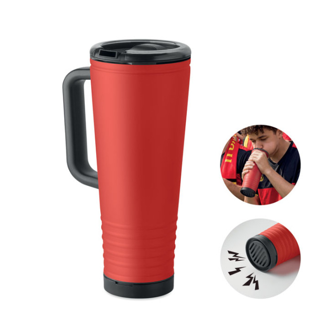 Gobelet à double paroi de 700ml Rouge