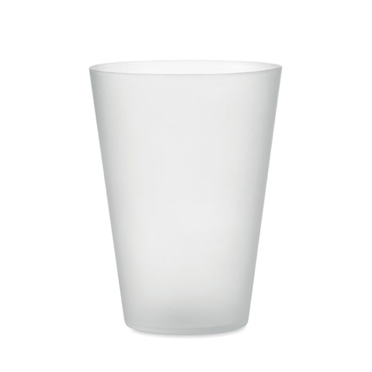 Gobelet r&eacute;utilisable 300ml Blanc Transparent
