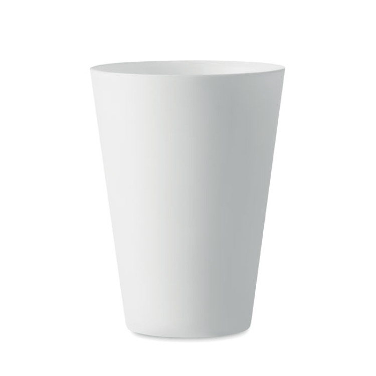 Gobelet r&eacute;utilisable 300ml Blanc