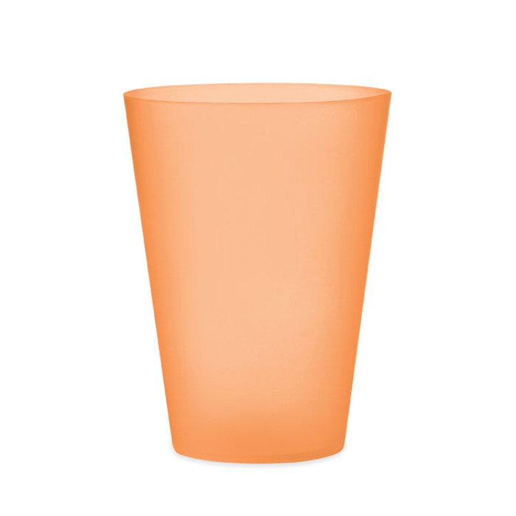 Gobelet r&eacute;utilisable 300ml Orange Transparent