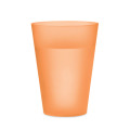 Gobelet r&eacute;utilisable 300ml Orange Transparent