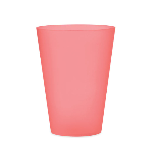 Gobelet réutilisable 300ml Rouge Transparent