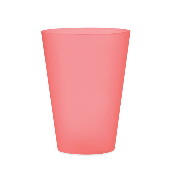 Gobelet réutilisable 300ml Rouge Transparent
