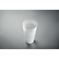 Gobelet r&eacute;utilisable 500ml Blanc Transparent