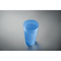 Gobelet r&eacute;utilisable 500ml Bleu Transparent