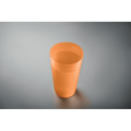 Gobelet r&eacute;utilisable 500ml Orange Transparent