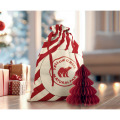 Grand sac coton P&egrave;re No&euml;l Rouge