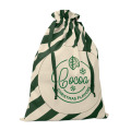 Grand sac coton P&egrave;re No&euml;l Vert