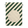 Grand sac coton P&egrave;re No&euml;l Vert