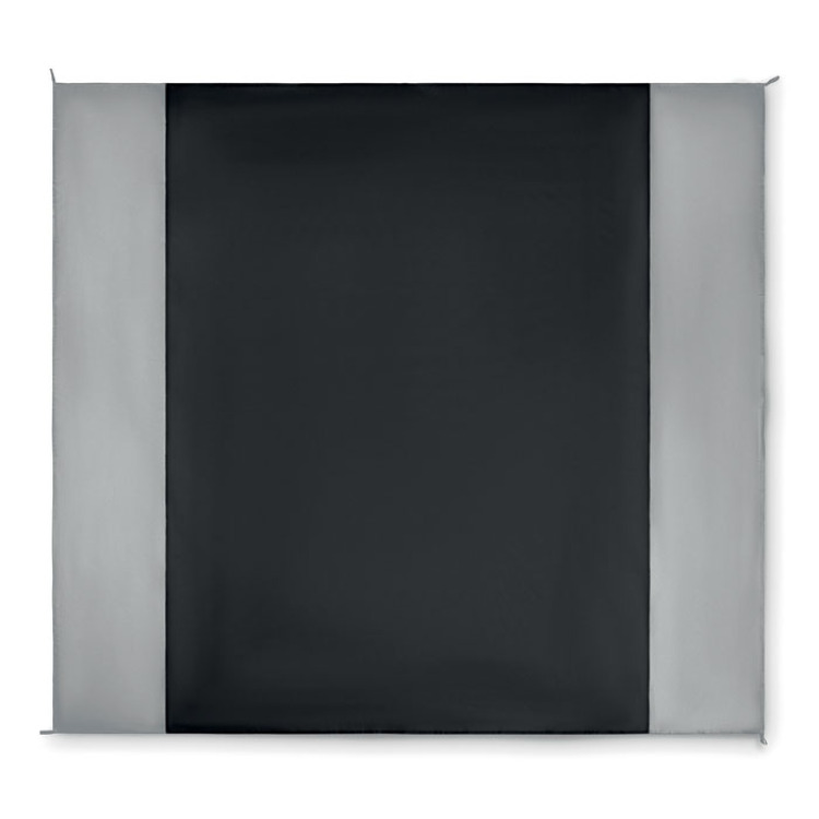 Grand tapis de plage l&eacute;ger Noir