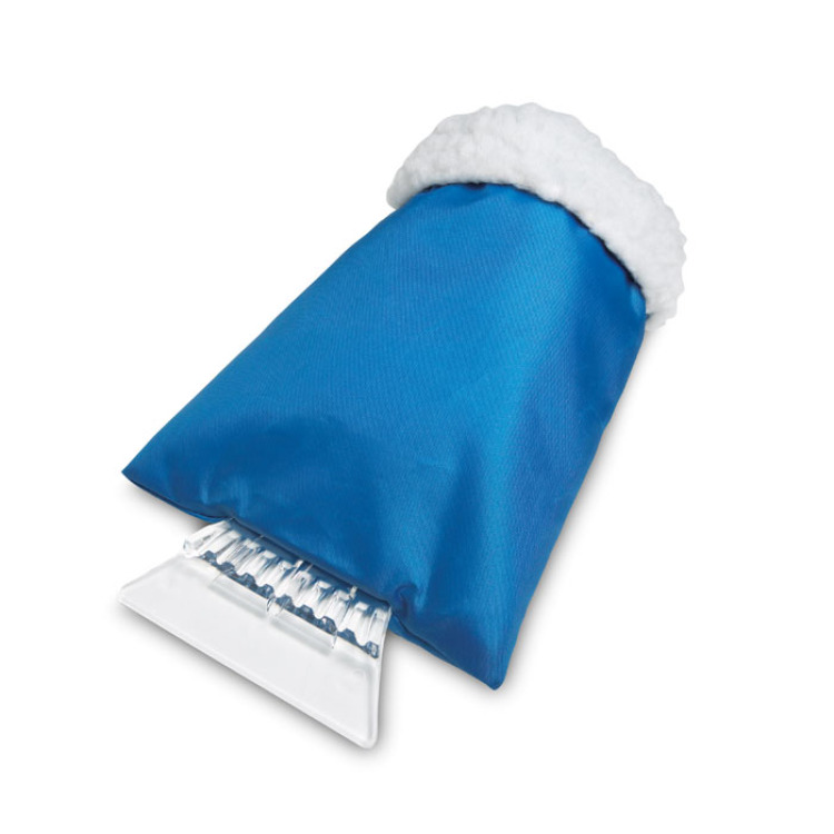 Grattoir à glace avec gant Bleu