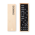 Jeu de domino dans une boite Bois