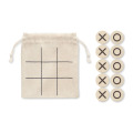 Jeu de morpion en bois Beige