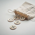 Jeu de morpion en bois Beige