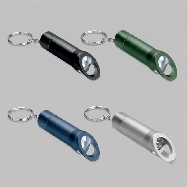 Lampe torche décapsuleur  Porteclés