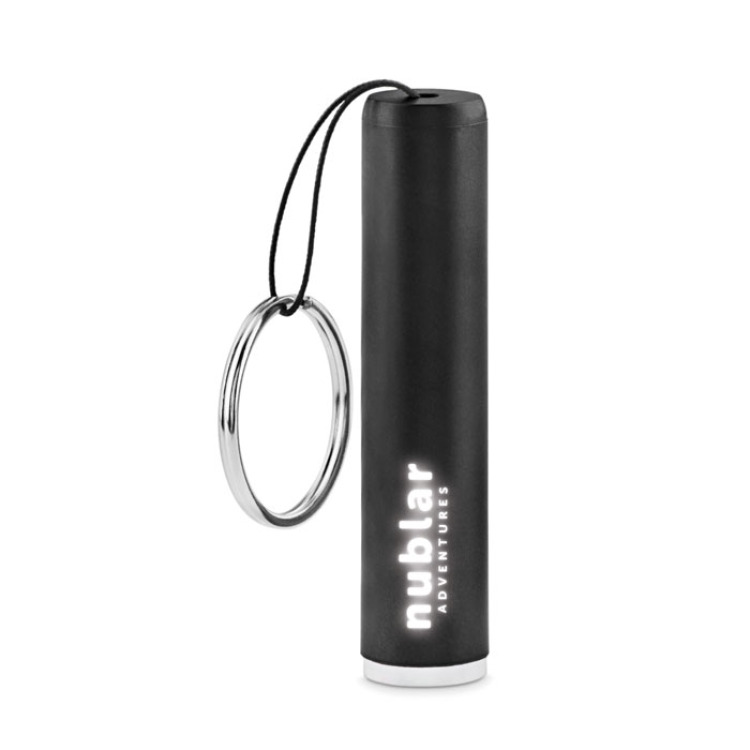 Lampe torche en plastique. Noir
