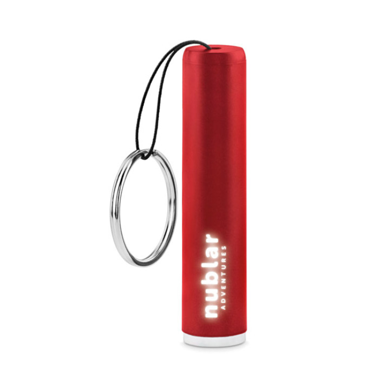Lampe torche en plastique. Rouge
