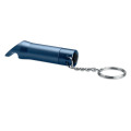 Lampe torche porte-cl&eacute;s en m&eacute;t Bleu Marine