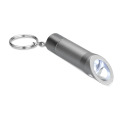 Lampe torche porte-cl&eacute;s en m&eacute;t Gris Pierre