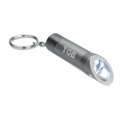 Lampe torche porte-cl&eacute;s en m&eacute;t Gris Pierre