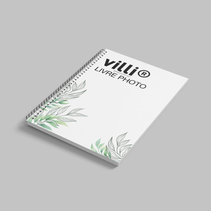 Livre photo spirale A5 148x210mm