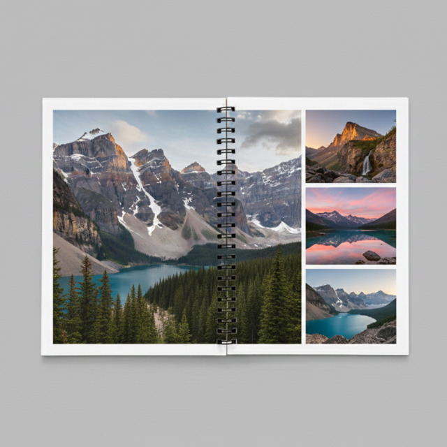 Livre photo spirale A4 210x297mm