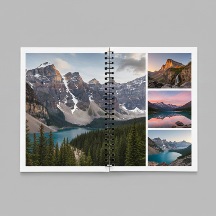 Livre photo spirale A5 148x210mm