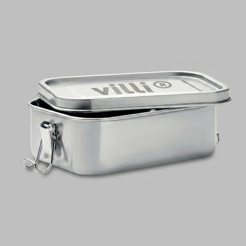 Lunch box en acier inox 750ml Argent Mat