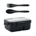 Lunch box et couverts en PP Noir