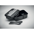 Lunch box et couverts en PP Noir