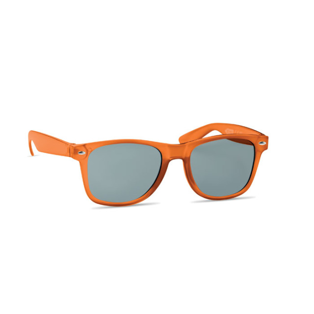 Lunettes de soleil en RPET Orange Transparent