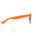 Lunettes de soleil en RPET Orange Transparent