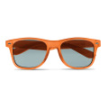 Lunettes de soleil en RPET Orange Transparent