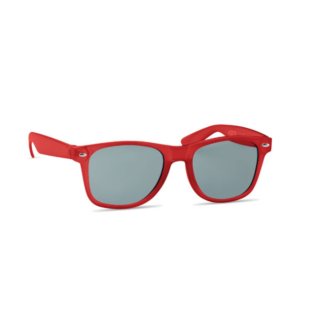 Lunettes de soleil en RPET Rouge Transparent