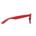 Lunettes de soleil en RPET Rouge Transparent