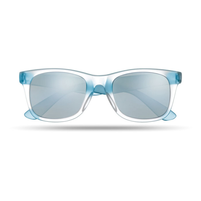 Lunettes de soleil miroir Bleu