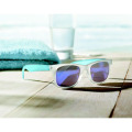 Lunettes de soleil miroir Bleu
