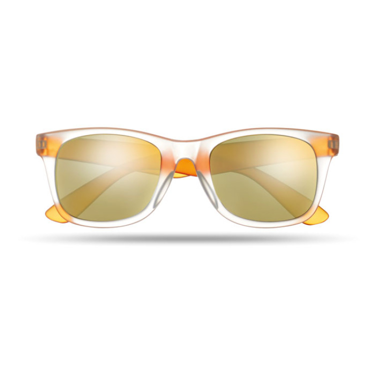 Lunettes de soleil miroir Orange