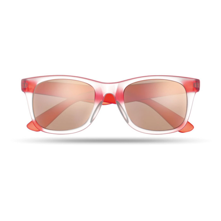 Lunettes de soleil miroir Rouge