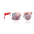 Lunettes de soleil miroir Rouge