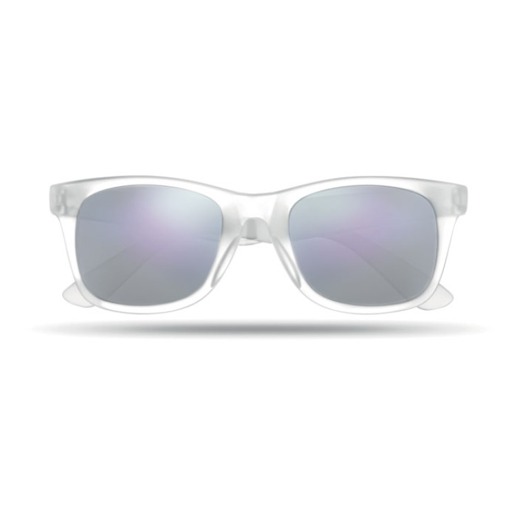 Lunettes de soleil miroir Transparent