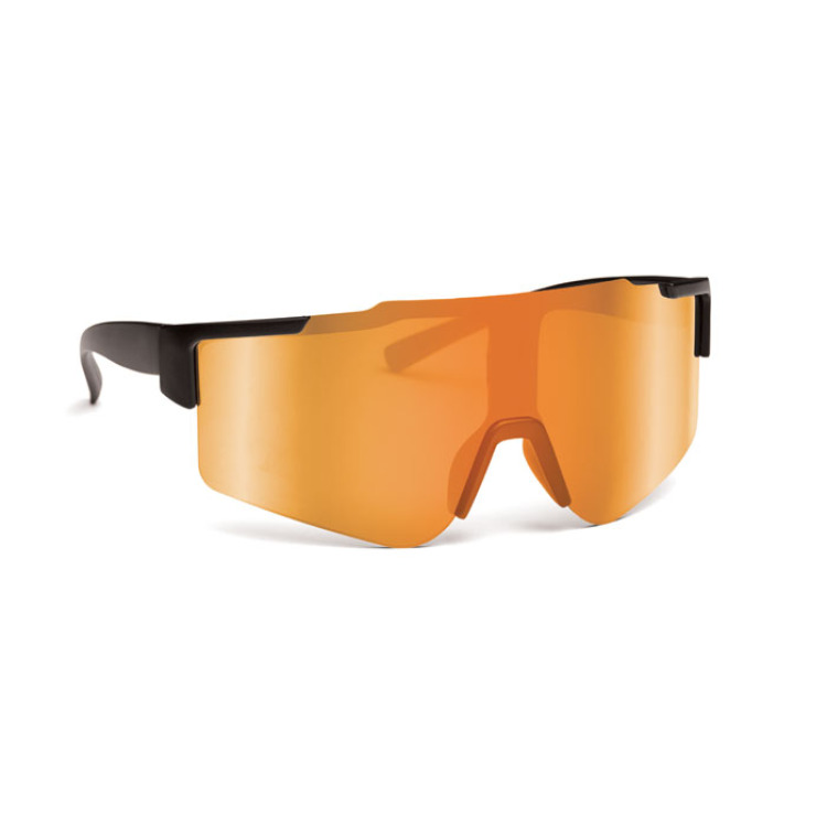 Lunettes de sport miroirs Orange