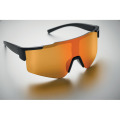 Lunettes de sport miroirs Orange