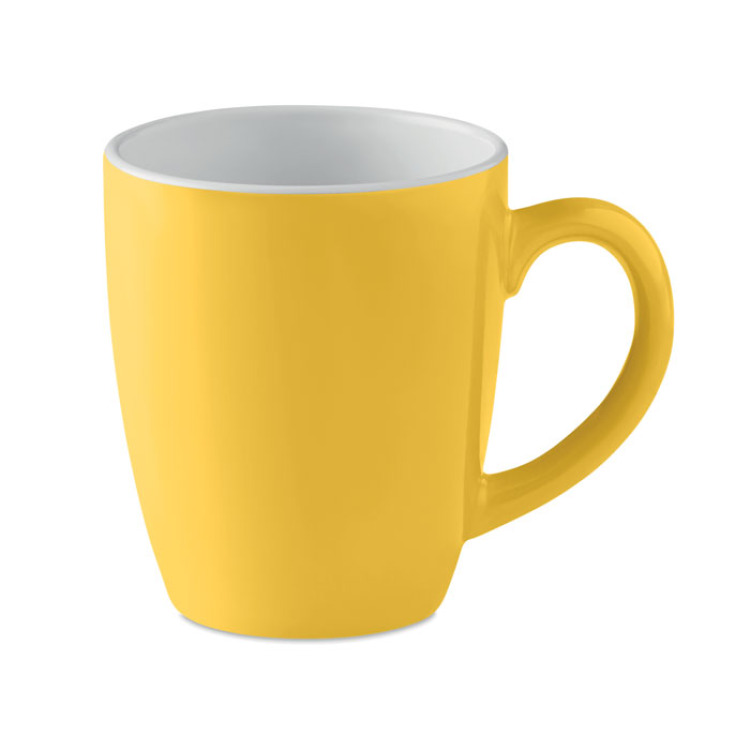 Mug color&eacute; en c&eacute;ramique 290 ml Jaune